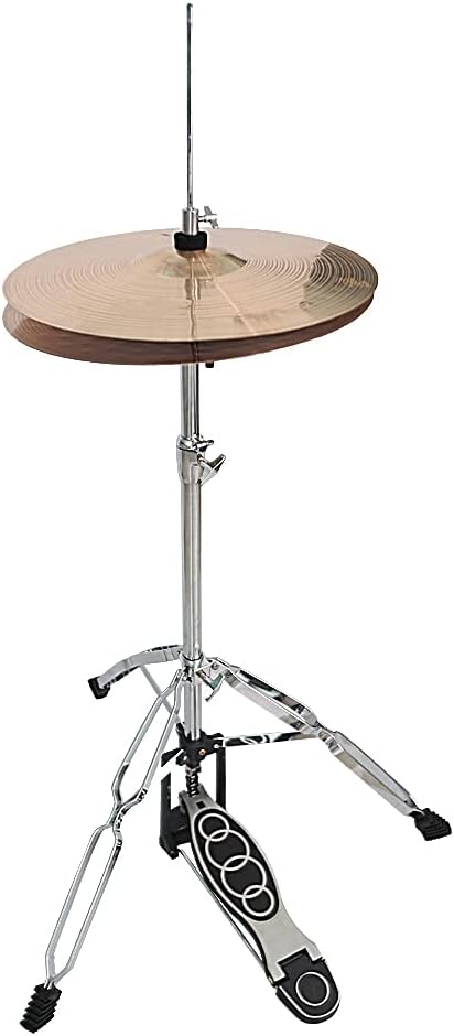 Professional Foldable Hi-Hat Stand,Control Style Drum Hi-Hat Cymbal Stand with Pedal (Cymbals not included)