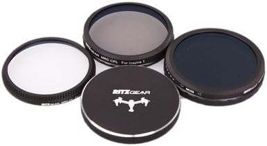HD MC Filter Kit for DJI Phantom 3 Professional & Adavnced Drone Camera - Includes CPL, UV, Fader ND, Metal Lens Cap