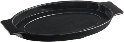 13.75" x 8.25" Bakelite Oval Sizzling Platter Holder- Sizzling Platter Server Holder Fits Oval Sizzling Platter 11.5"