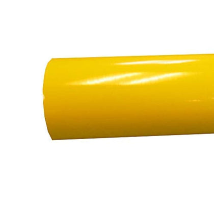 Glossy Yellow 021 Permanent Vinyl Film 651 Adhesive for Craft Cutters & Vinyl Sign Plotters, (12" x 10ft)