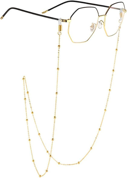 Glasses Chain, Eyeglass Strap For Women Sunglasses - 14K Gold Eyeglasses Chain, Eye Glasses Holders Around Neck