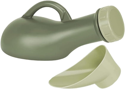 Unisex Portable Urine Bottle Urinal for Men and Women with a Lid and Funnel Mobile Toilet Plastic Pee for Camping