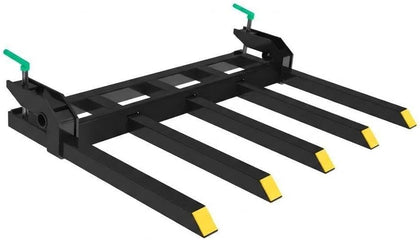 48" Clamp-On Debris Forks, 2500 lbs Capacity Heavy-Duty Pallet Forks Attachment for Loader Bucket, Skid Steer & Tractor