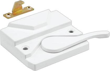 H 3953 Sash Lock and Keeper, Right Hand, White