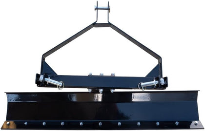 52" 3 Point Grader Blade for Tractor CAT 1, Heavy Duty Grade 50 Steel Black Scraper Blade for Lawn and Garden Tractors