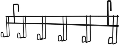 6 Hook Tack Rack with Hangers | Color Black | Lightweight Yet Durable | 6-Hook Design | Portable & Convenient |