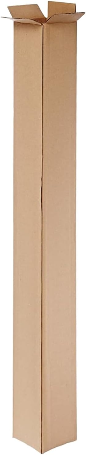 Shipping Boxes 4x4x48 Inches, Pack of 25 - Single Wall Corrugated | Shipping, Packaging, Moving, Storage Box for