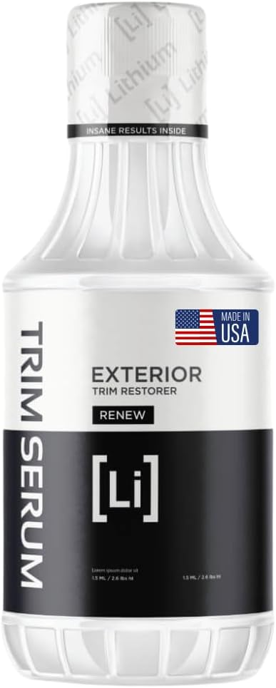 Trim Serum- Plastic Restorer for Cars- Restores Even the Most Damaged Plastic, Rubber, and Vinyl - Black Trim