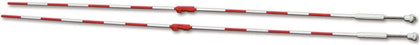 Official Red & White Volleyball Clamp-On Net Antennas, 1 Pair, Fits 36" & 1 Meter Nets