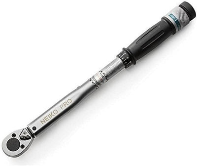 Neiko PRO 03707B 3/8" Torque Wrench, 3/8” Drive SAE, 15-80 Ft-Lb, 14” Length, Adjustable Click Torque Wrench, Chrome Vanadium Cr-V Steel