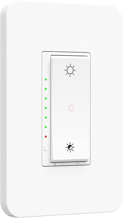 Smart Dimmer Switch,Single Pole/3-Way,Compatible with Alexa & Google Home,Smart Life App, Voice Control, Schedule,2.4