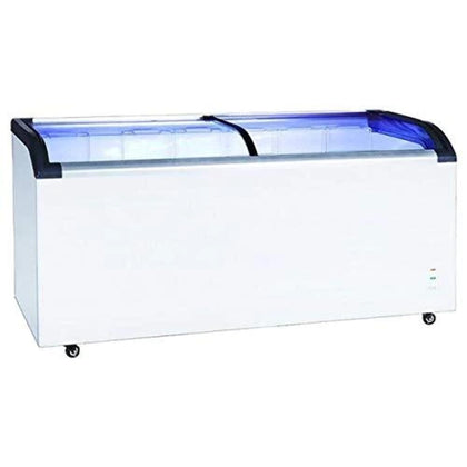 BDCF-19-CG Black Diamond Chest Freezer, 19.2 Cubic Feet, Curved Sliding Glass Lid, White, 115v