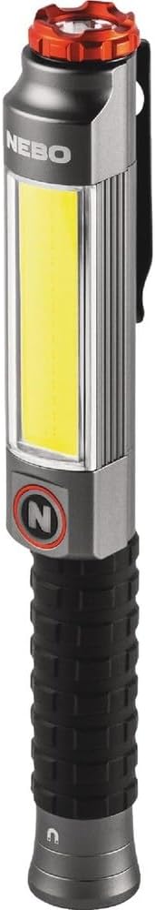 Big Larry 3 Work Light | Alkaline Batteries Included, 600 Lumens, 7 Light Modes, Magnetic COB Task Lamp & LED