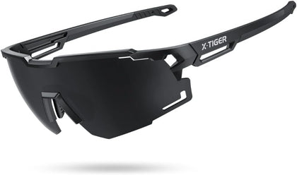 Polarized Sports Sunglasses for Men Women 22g Ultra-Light Glasses | UV400 Protection, Adjustable Silicone Nose Pads &