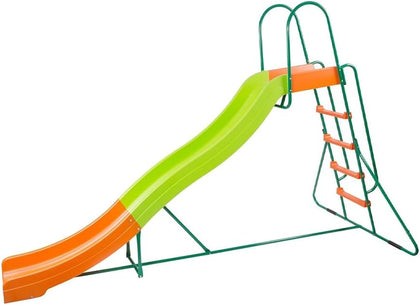 Playground Slide - Big Backyard Freestanding Plastic Slide - 10 ft Outdoor Swing Set Slide for Kids Ages 4-8