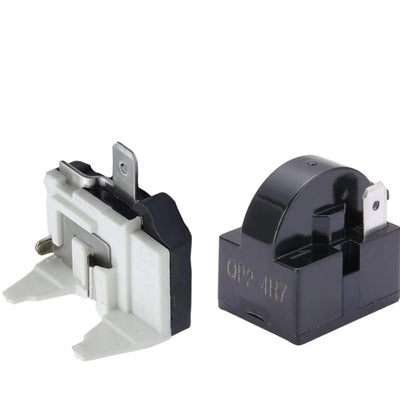 QP2-4R7 1Pin 4.7 Ohm Refrigerator Start Relay & Protector 1/2HP | Compatible With Most Mini Refrigerators Beverage