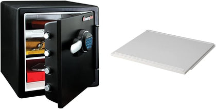 Fireproof and Waterproof Steel Home Safe with Digital Keypad Lock & Shelf Insert for SFW082 and SFW123 Fireproof and
