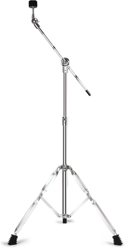 Boom Cymbal Stand for Mounting Crash, Ride, Splash Cymbals (1 Pack) | Adjustable 2-in-1 Straight Boom Cymbal Stand