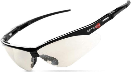 Optic Max Safety Glasses for Men & Women, Scratch-Resistant Eye Protection for, Hunting & Construction