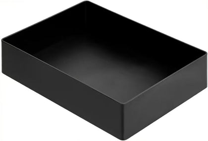 Rectangular Plastic Desk Organizer with Storage Trays, Accessory Tray for Office Supplies and Pen Holder, 9.4 x 6.7 x