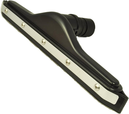 15" Black Commercial Backpack Squeegee, 2 Rubber Blades, 1 1/2" Wand Fitting, Straight Elbow, Vacuum Cleaner Accessory
