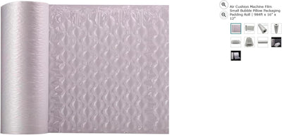 Air Cushion Machine Film Small Bubble Pillow Packaging Padding Roll | 984ft x 16" x 12”