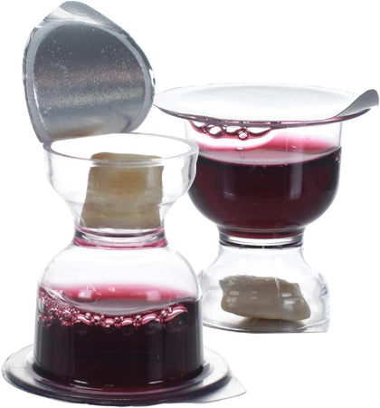 Chalice Prefilled Communion Cups 600 Count | Concord Grape Juice & Bread | Traditional, Easy-Open, Tray & Seatback