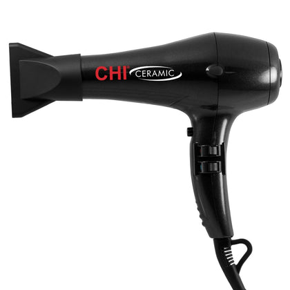 Ceramic 1875 Watt Hair Dryer, Includes A Concentrated Nozzle, Quick-Drying, Reduces Frizz & Increases Shine, Jett Black