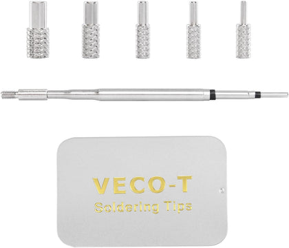 Heat Set Insert Tool, Soldering Iron Tips with M2 M2.5 M3 M4 M5 Thread Inserts, Compatible with C210 Soldering Iron, Professional Tools for 3D Printing Enthusiasts丨DIY Makers