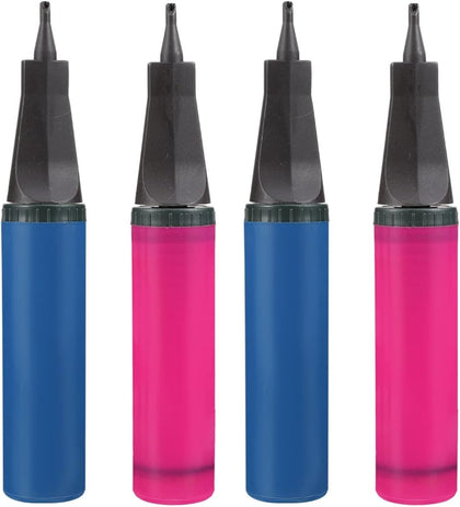 4pcs Portable Hand Air Pump Quick Inflator for Balloons Air Column Bag Inflator Random Color