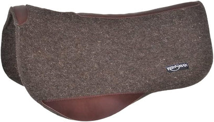 Wool Contour Trail Saddle Pad for Horse, 30" x 34" x 3/4", Chocolate, 34201