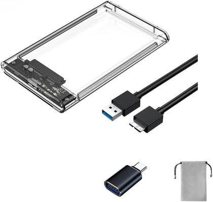 2.5 Inch Hard Drive Enclosure Type-C USB C 3.1 3.0 to Sata 6gbps Computer External HDD Enclosure for Ssd & HDD 9.5mm