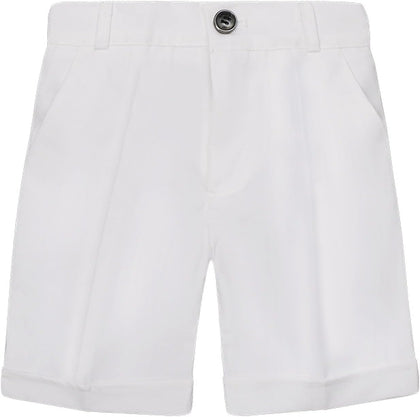Toddler Boys Golf Shorts Chino Back Flat Front School Uniform White | Kids Dress Shorts, Active Flat Front Stretch