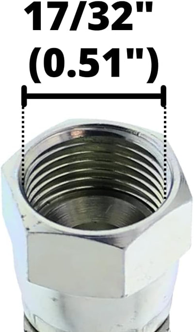 (10-Pack) FJX-04-06 | 1/4" hose x 3/8" JIC 37° Female Hydraulic Hose End Swivel Crimp Fitting