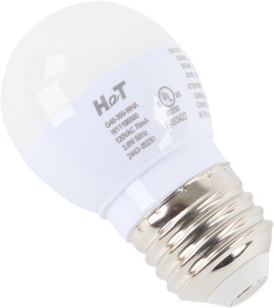 Whirlpool W11338583 Genuine OEM Refrigerator Light Bulb Replacement Part - Replaces W10565137, W10745744, W11043014, W10865849, W10837631, 850166, W10805744, and W11196500
