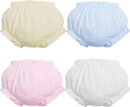 Baby Diaper Covers for Girls Newborn Soft Cotton Ruffle Bloomers Toddler
