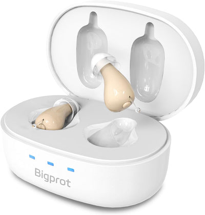 Rechargeable OTC Hearing Aids for Seniors, Digital Hearing Aids with Noise Cancellation & Feedback Suppression