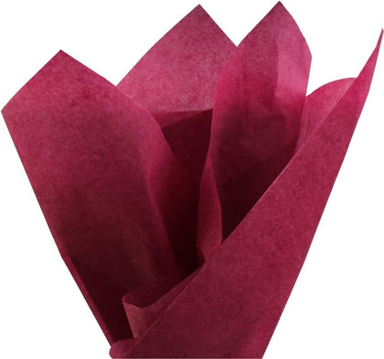 Premium Quality Gift Wrapping Paper - Burgundy Color - 20 Inches x 26 Inches 60 Sheets