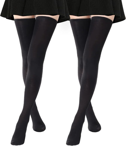 Extra Long High Thigh Socks Striped Over Knee Thin Tights Long Stocking