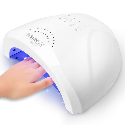 UV LED Nail Lamp, Gel Light for Nail Polish UV Dryer SUNONE White | Professional Fast Curing Lamp for All Gel