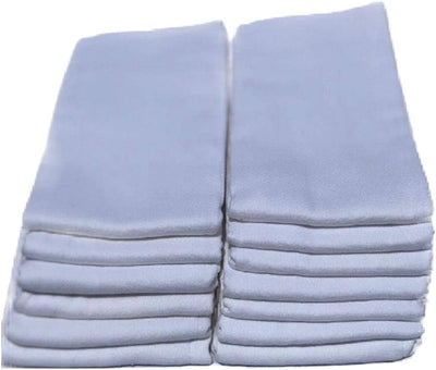 – Prefold Cloth Diaper | 12-Pack | White | 100% Cotton | Soft, Absorbent, Reusable | Crafted with Care for Your Baby