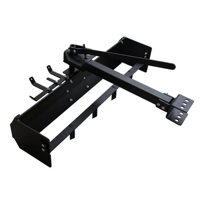 42" Tow Behind Box Scraper for ATVs, UTVs, Heavy-Duty Steel Construction with Powder Coating, Versatile Tractor Box