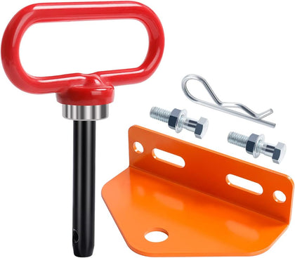 Universal Heavy Duty Zero Turn Mower Trailer Hitch and Strong Heavy Duty Neodymium Magnetic Trailer Hitch Pin with 2