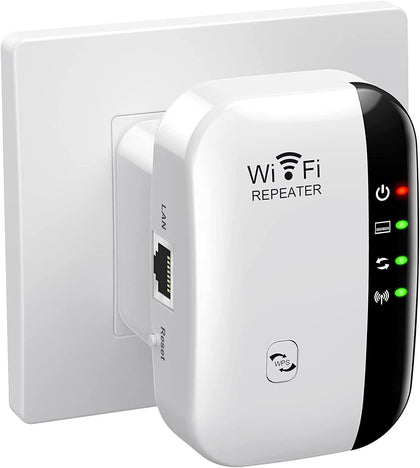 WiFi Extender Signal Booster, Covers Up to 3000sq.ft and 35 Devices, WiFi Range Extender, WiFi boosters for The