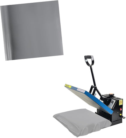 Silicone Heat Press Mat,18" x 22" x 1/32" Thick Cover Sheet,Foam Cover Pad and Double Sided Use Mat for Hat