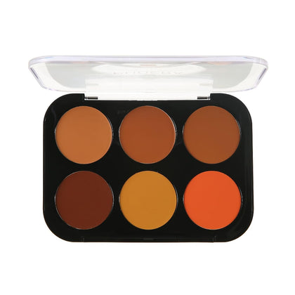 Contour Palette Concealer Correct, 6 Colors Cream Concealer Full Coverage Foundation Palette for Dark Circles Makeup