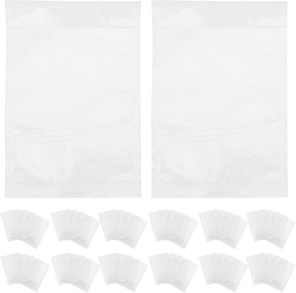 100pcs Packing List Envelopes with Back Adhesive and Window Design, Cpe Self-seal Shipping Label Pouches for Invoices