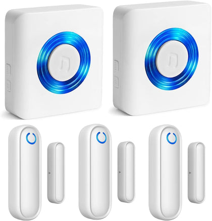 Caregiver Pager Door Alarms for Dementia Patients/Kids Safety/Home Security,Wireless Door Alarm Sensor for