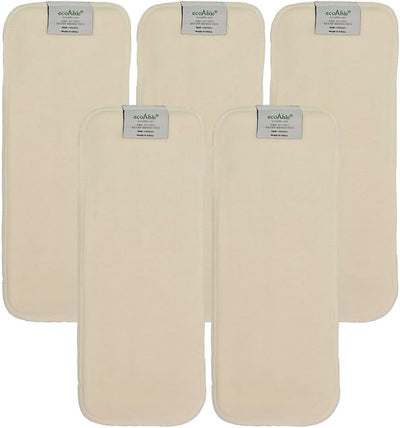 4-Layer Hemp Diaper Inserts – Overnight Boosters for Heavy Wetters – Reusable Absorbency Doublers – Fits Pocket