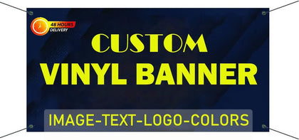 Custom Banners and Signs Personalized Customizable Full Color Vinyl Banners Printing for Parties Business Birthday